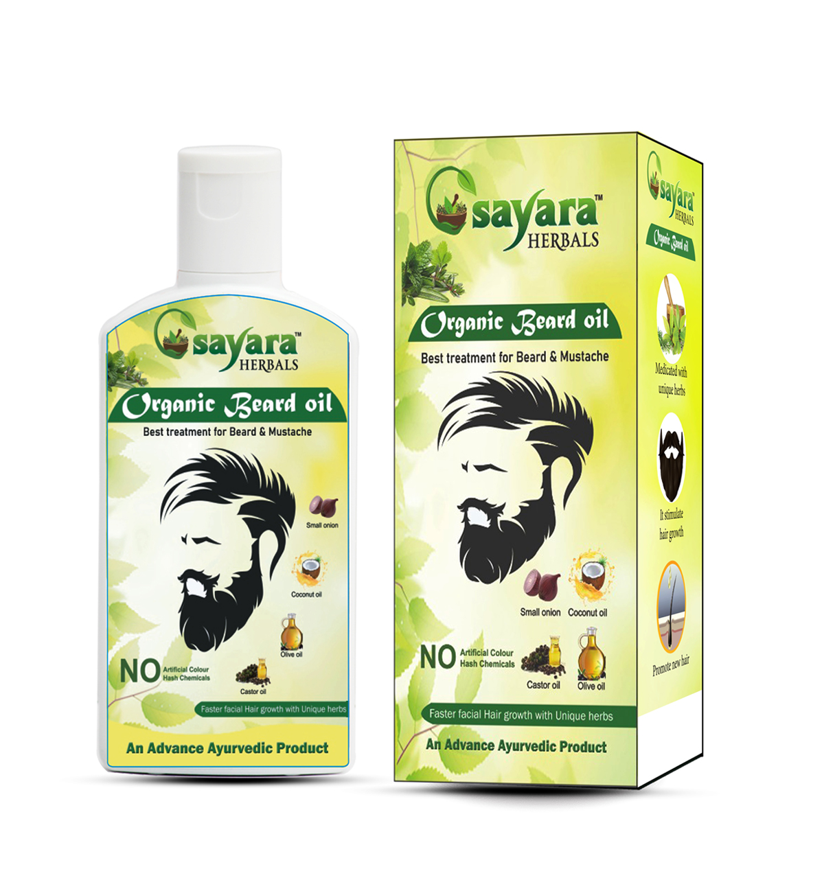 ORGANIC BEARD OIL (50ML) – Sayara Herbals